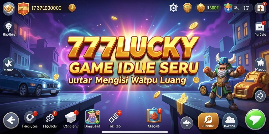 Tampilan gameplay menarik 777LUCKY dengan elemen Idle yang seru.