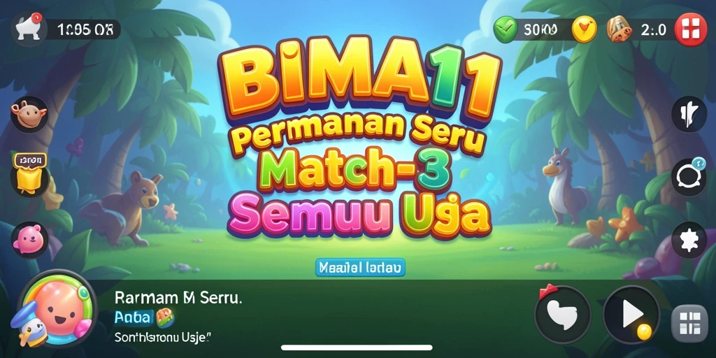 Tampilan gameplay seru dan penuh warna dari BIMA11.