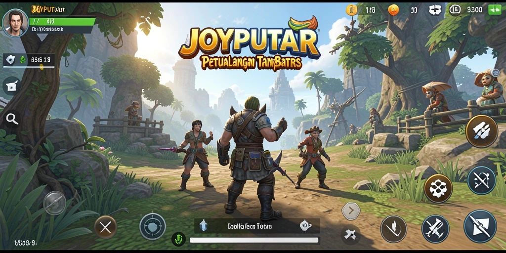 Tampilan gameplay JOYPUTAR yang memukau dan mendebarkan.