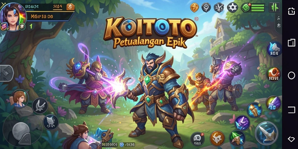 Gameplay seru dengan pertarungan strategis di KOITOTO.