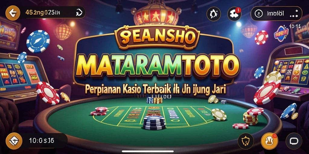 Gameplay seru <strong>MATARAMTOTO</strong> dengan suasana kasino yang mendebarkan.