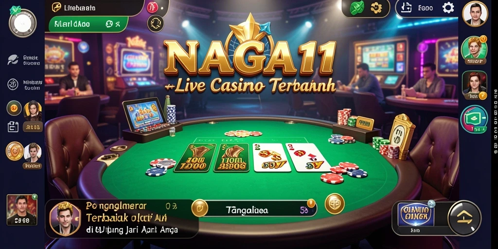 Tampilan gameplay Live Casino yang menarik di NAGA11.