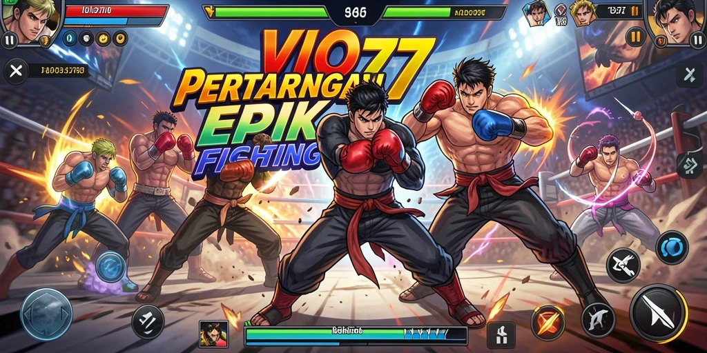 Screenshot VIO77 menampilkan aksi pertarungan yang intens dan mendebarkan.