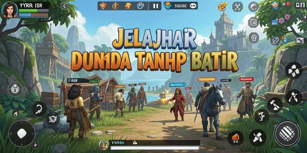 Tampilan gameplay YYRR yang menakjubkan di dunia Open World.