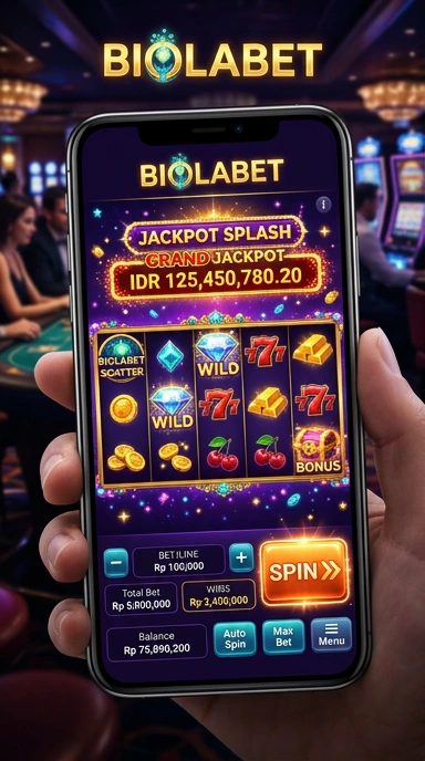 Tampilan utama aplikasi biolabet yang menonjolkan berbagai kategori aplikasi.